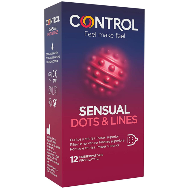 CONTROLLO - PUNTI E LINEE SENSUALI PUNTI E SMAGLIATURE 12 UNITÀ
