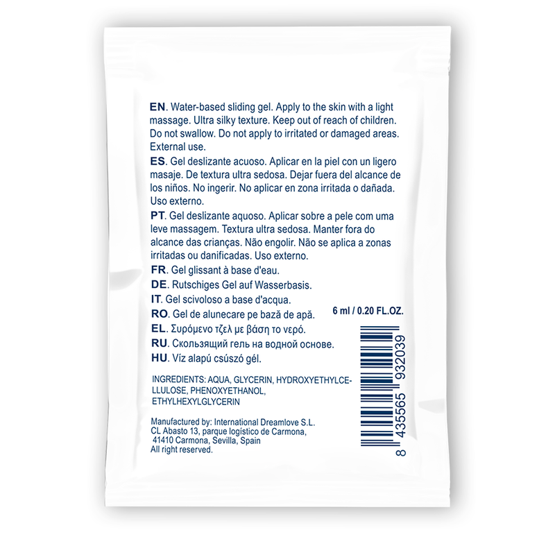 WATERFEEL - GEL SCORREVOLE NEUTRO A BASE D'ACQUA 6 ML