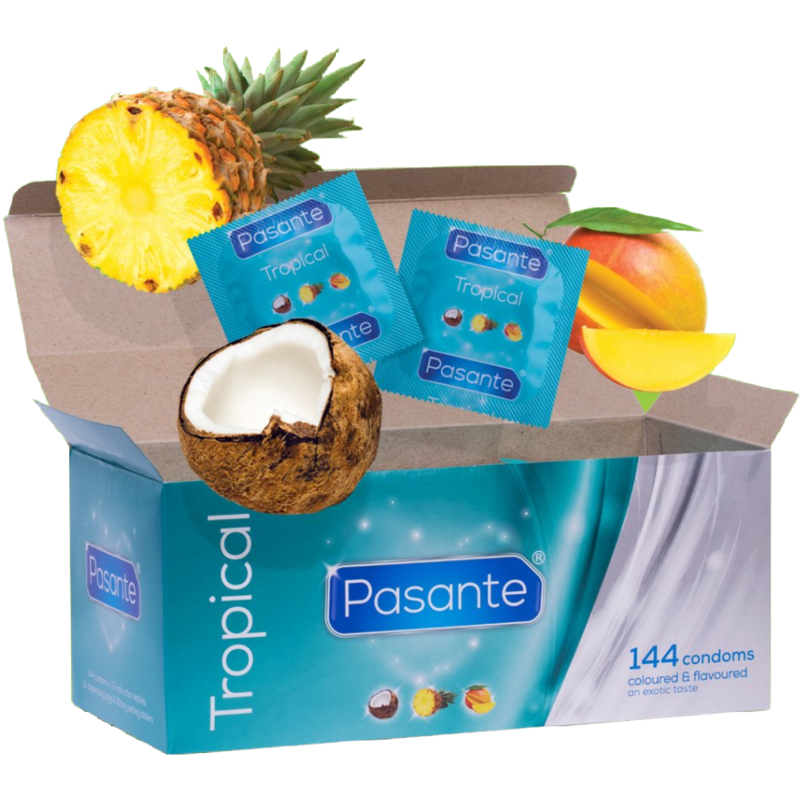 PASANTE - PRESERVATIVI GUSTI TROPICALI 144 UNITÀ