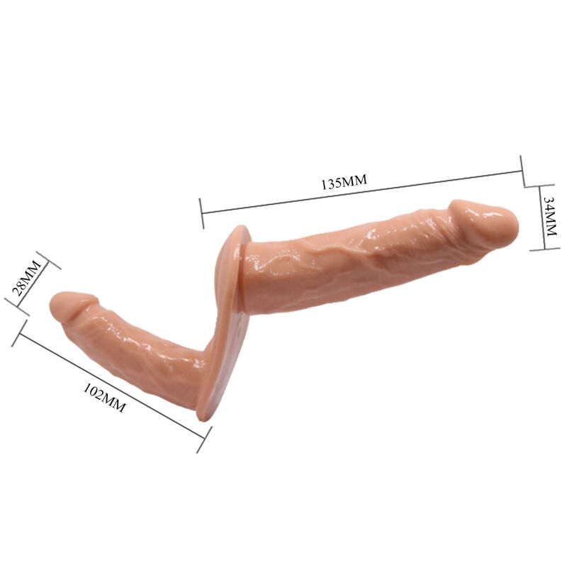 BAILE - DOPPIO DILDO ULTRA PASSIONALE CON IMBRACATURA