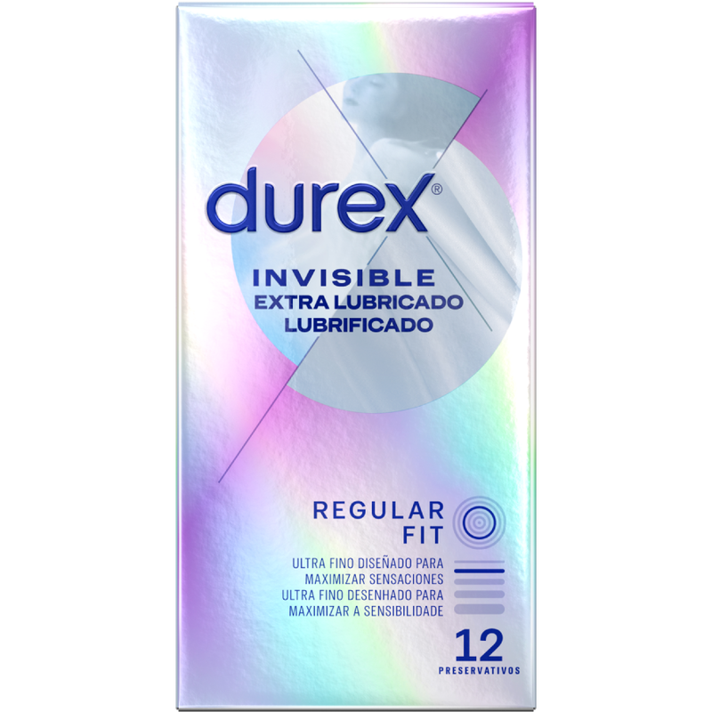 DUREX - INVISIBLE EXTRA LUBRIFICATO 12 UNITÀ
