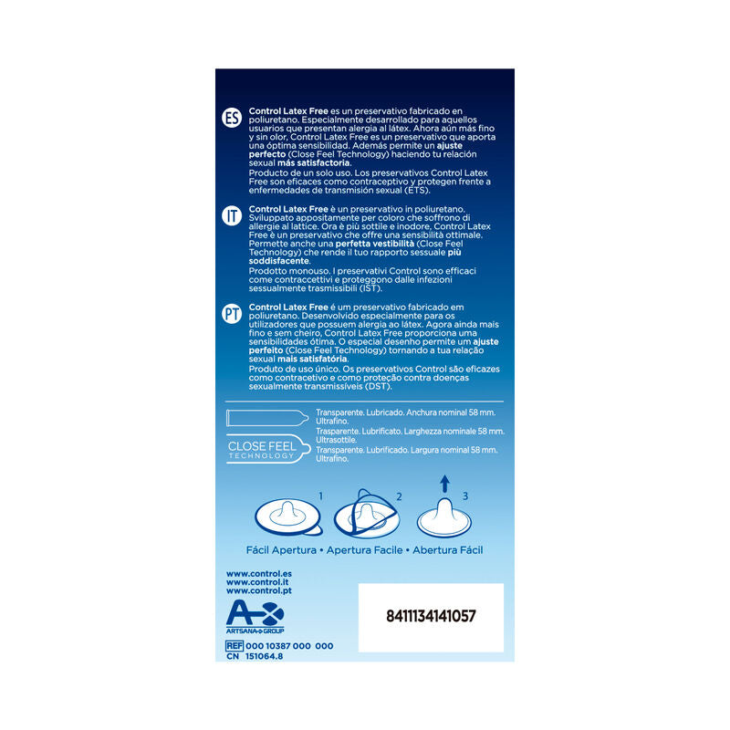 CONTROL - PRESERVATIVI IN LATTICE SIN FREE 5 UNITÀ