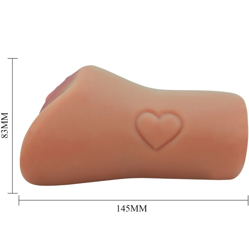 CRAZY BULL - DESIGN DI VAGINA E ANO SCARLATTO CON CARNE A CUORE