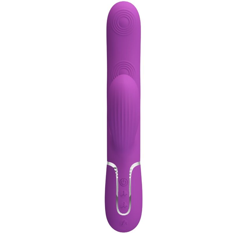 PRETTY LOVE - PERLITA VIBRADOR CONEJO MULTIFUNCIÓN 3 EN 1 MORADO