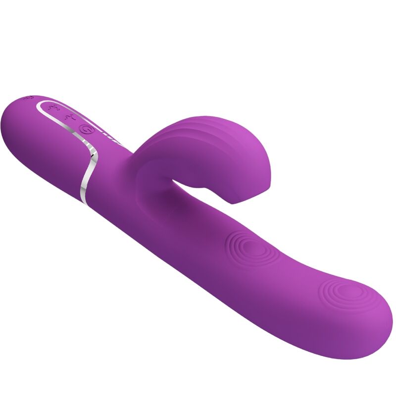 PRETTY LOVE - PERLITA VIBRADOR CONEJO MULTIFUNCIÓN 3 EN 1 MORADO