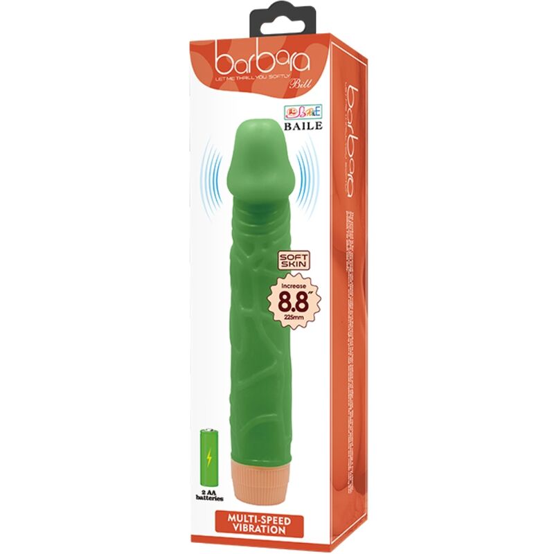BAILE - BILL VIBRATORE REALISTICO 22,5 CM VERDE