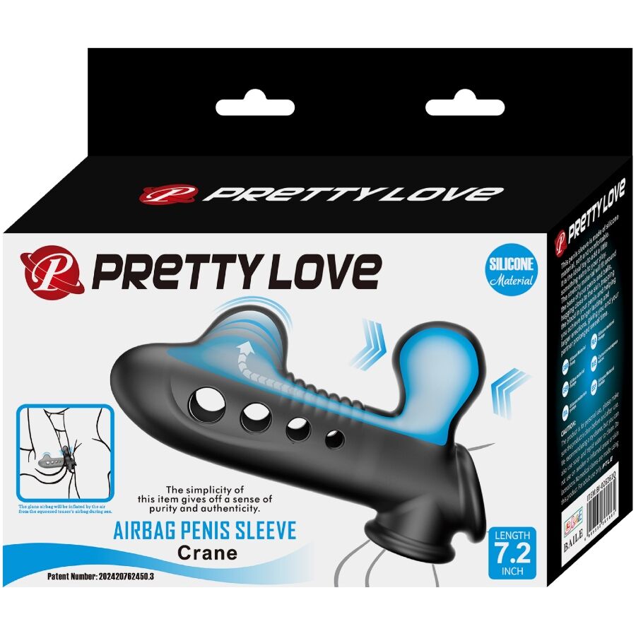 PRETTY LOVE - FUNDA PARA PENE CON BOLSA DE AIRE NEGRA