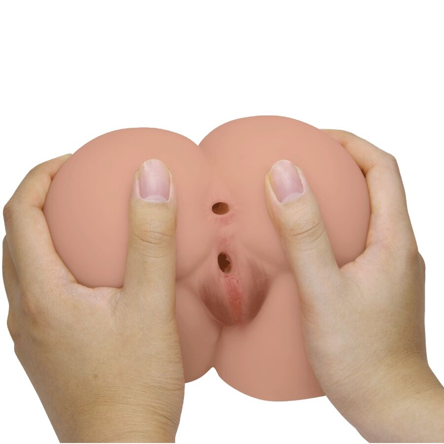 CRAZY BULL - VIBRATORE BERNACE ASS CON VAGINA E ANO REALISTICI, TELECOMANDO IN CARNE