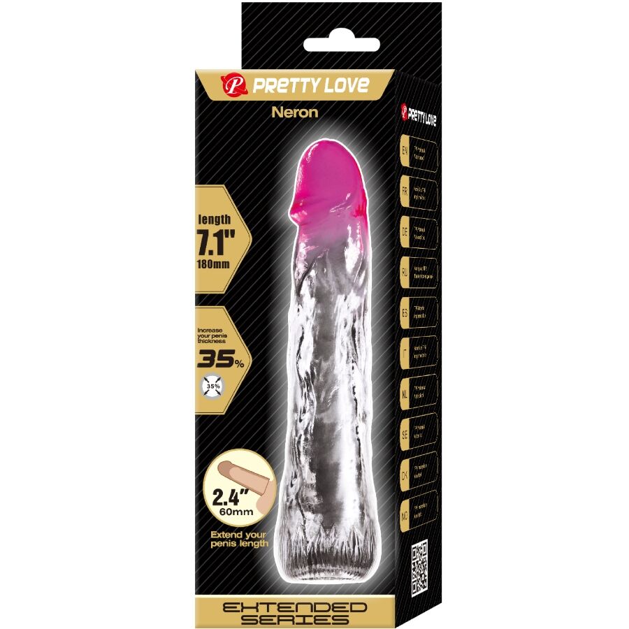 PRETTY LOVE - NERON FUNDA REALISTA PARA AMPLIACIÓN DE PENE DE 6 CM ROSA
