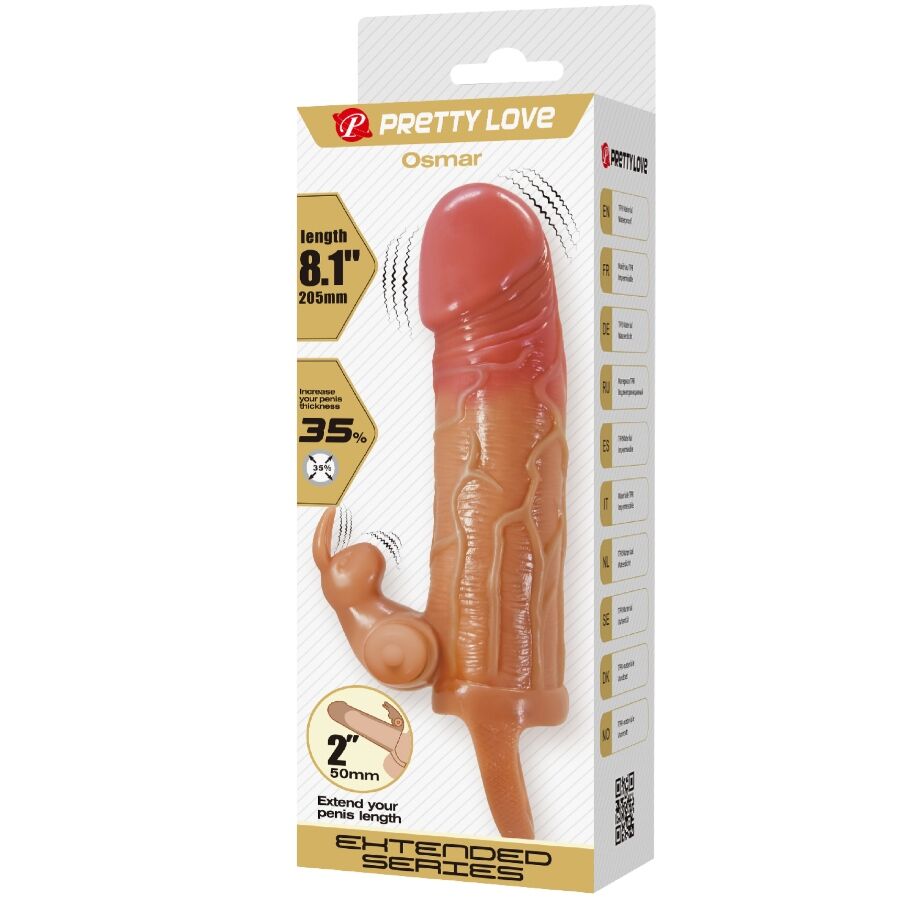 PRETTY LOVE - GUAINA PER PENE OSMAR + STIMOLATORE CLITORIDEO VIBRANTE