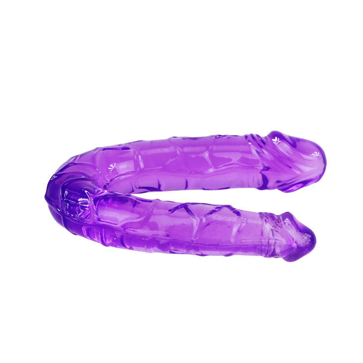BAILE - DOPPIO DILDO IN GELATINA FLESSIBILE LILLA