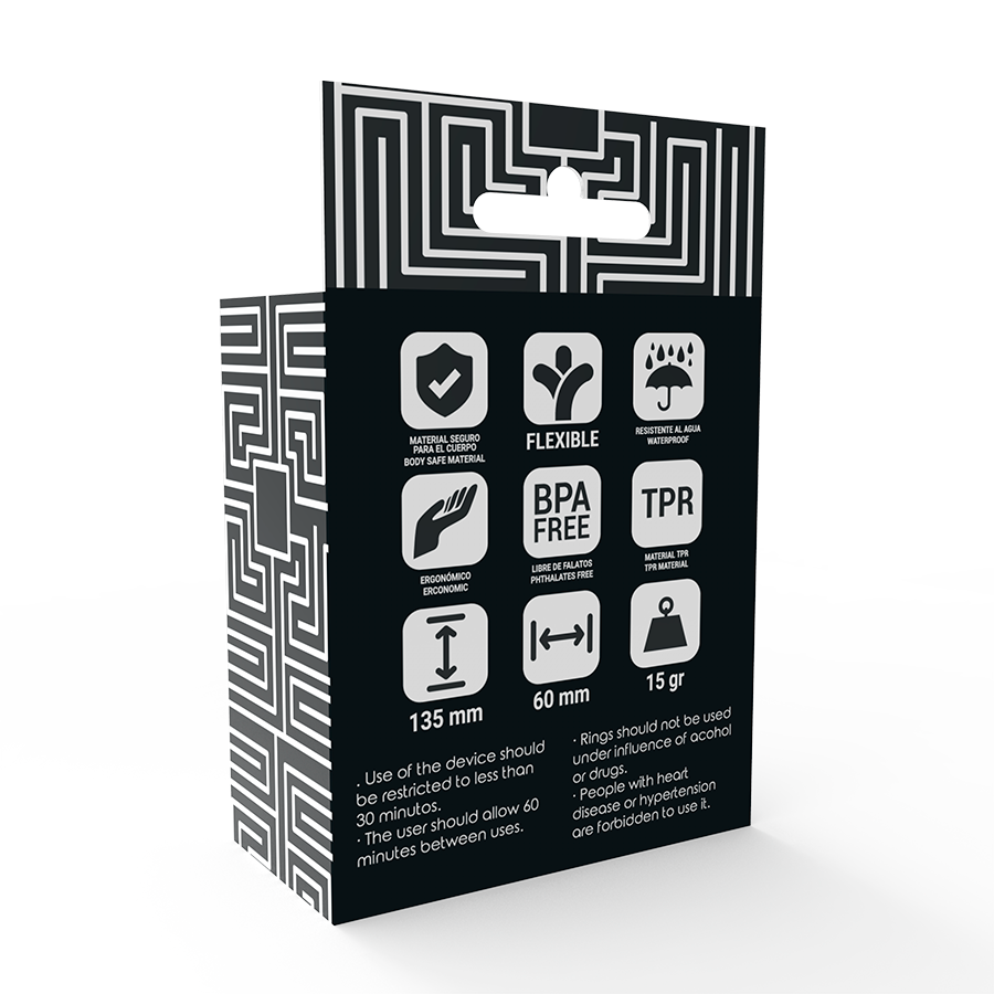JUGUETES ADICTO - SET DE ANILLOS PARA EL PENE - AHUMADO