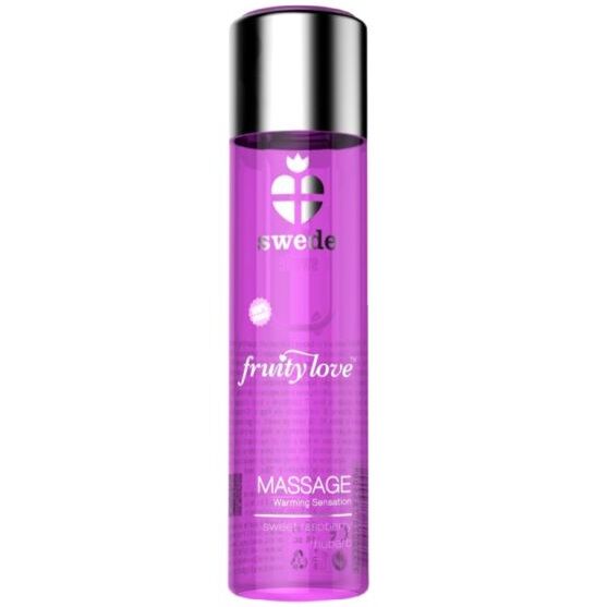 SUECO - ACEITE DE MASAJE FRUITY LOVE EFECTO CALOR FRAMBUESA ROSA Y RUIBARBO 60 ML