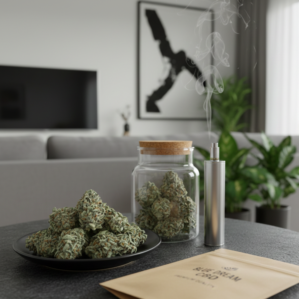 Blue DREAM CBD – Flores Glass House Premium