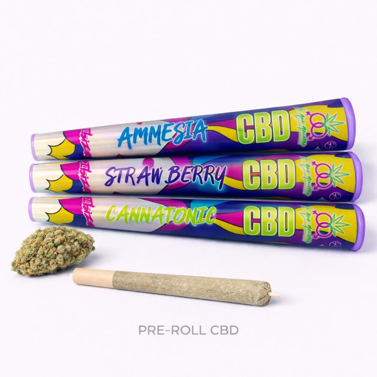 Prerolls CBD Amnesia - Srawberry - Canna Tonic