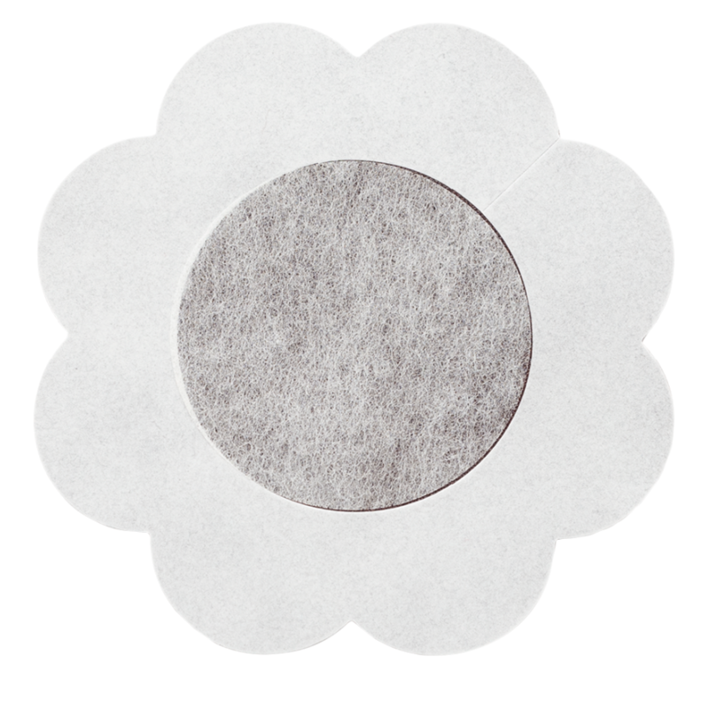 BYE-BRA - COPAS PARA PEZONES FLORES PACK 3 UNIDADES TALLA M