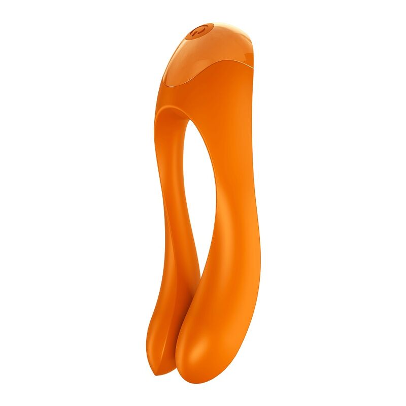 SATISFYER - VIBRATORE DA DITO A FORMA DI CANDY CANE ARANCIONE
