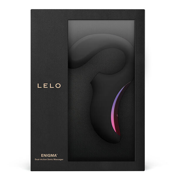 LELO - ENIGMA DOBLE ESTIMULACIÓN SUCCION MASAJEADOR NEGRO
