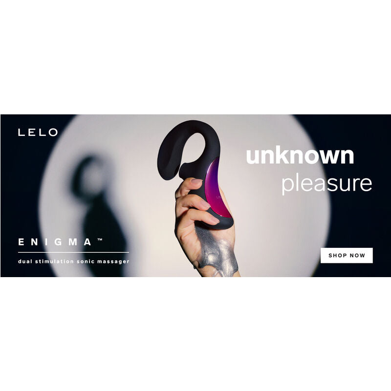 LELO - ENIGMA DOBLE ESTIMULACIÓN SUCCION MASAJEADOR NEGRO