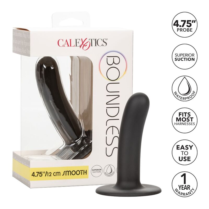 CALEXOTICS - DILDO BOUNDLESS 12 CM COMPATIBLE CON ARNÉS LISO