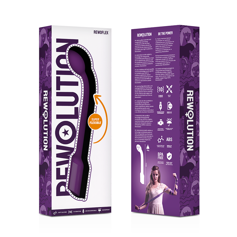 REWOLUTION - VIBRATORE STIMOLATORE FLESSIBILE DEL PUNTO G REWOFLEX