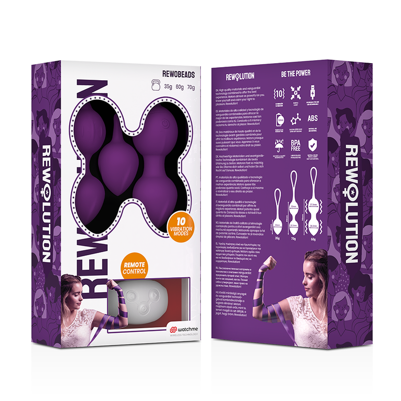 REWOLUTION - REWOBEADS PALLINE VIBRANTI TELECOMANDO CON TECNOLOGIA WATCHME