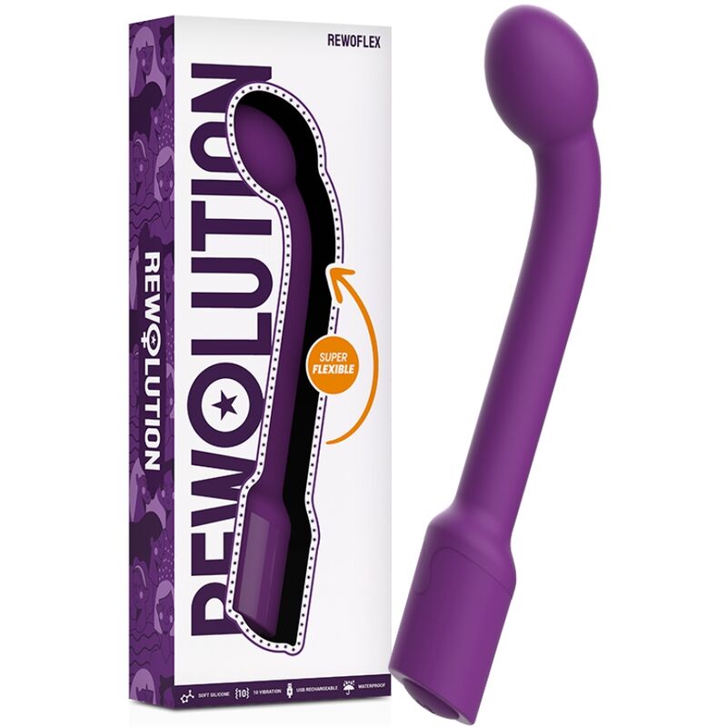 REWOLUTION - VIBRATORE STIMOLATORE FLESSIBILE DEL PUNTO G REWOFLEX