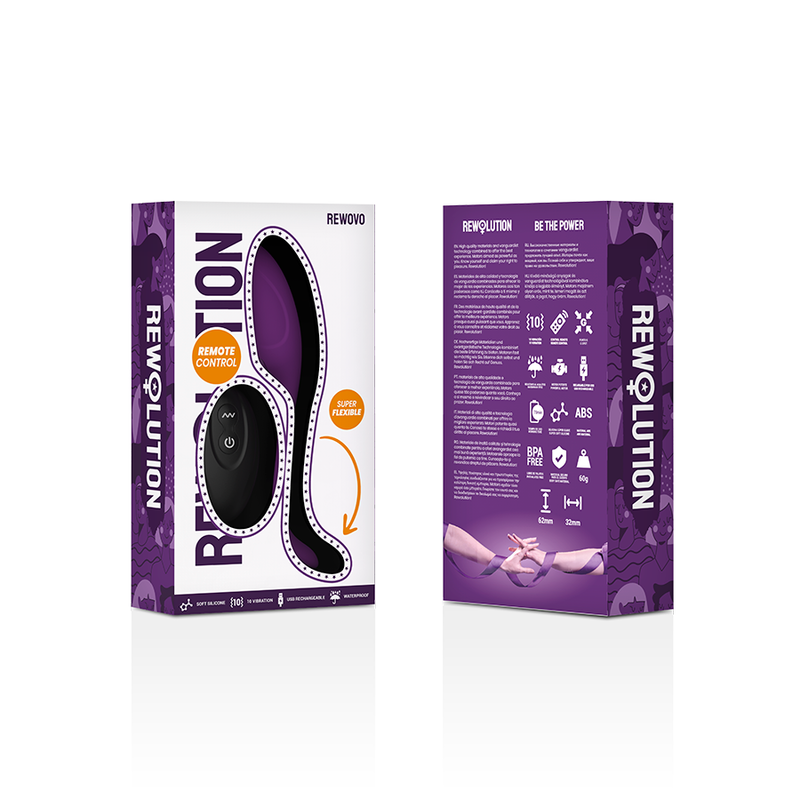REWOLUTION - VIBRATORE A UOVA REWOVO CON TELECOMANDO