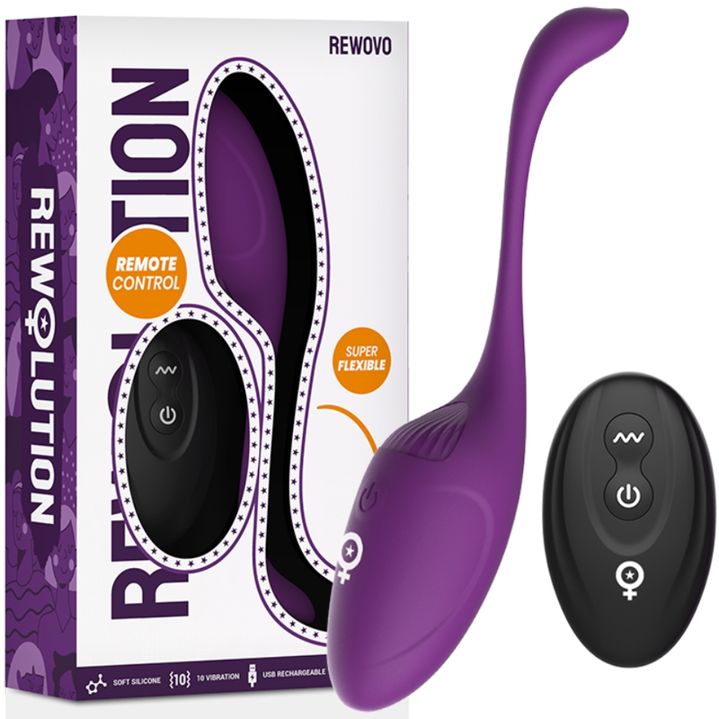 REWOLUTION - VIBRATORE A UOVA REWOVO CON TELECOMANDO