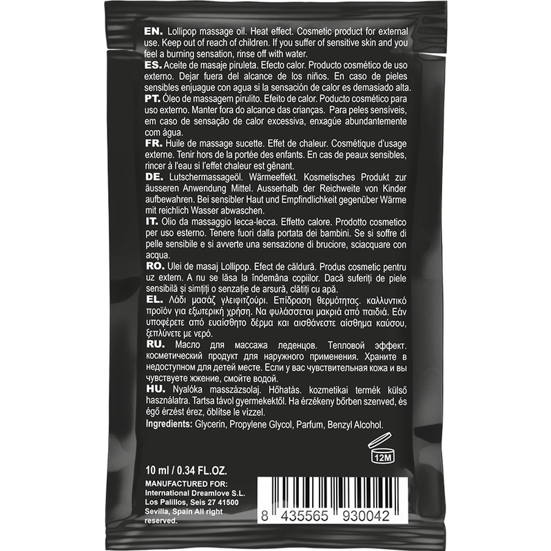 COQUETTE CHIC DESIRE - ACEITE DE MASAJE BESABLE PICKUP DE BOLSILLO SENSACIÓN DE CALOR 10 ML