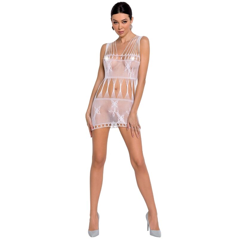 PASIÓN - MUJER BS090 BODYSTOCKING BLANCO TALLA ÚNICA