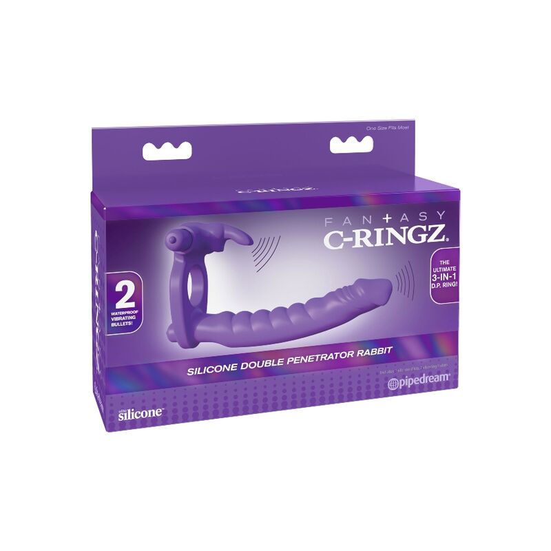 FANTASY C-RINGZ - DOPPIO VIBRATORE IN SILICONE CONIGLIO