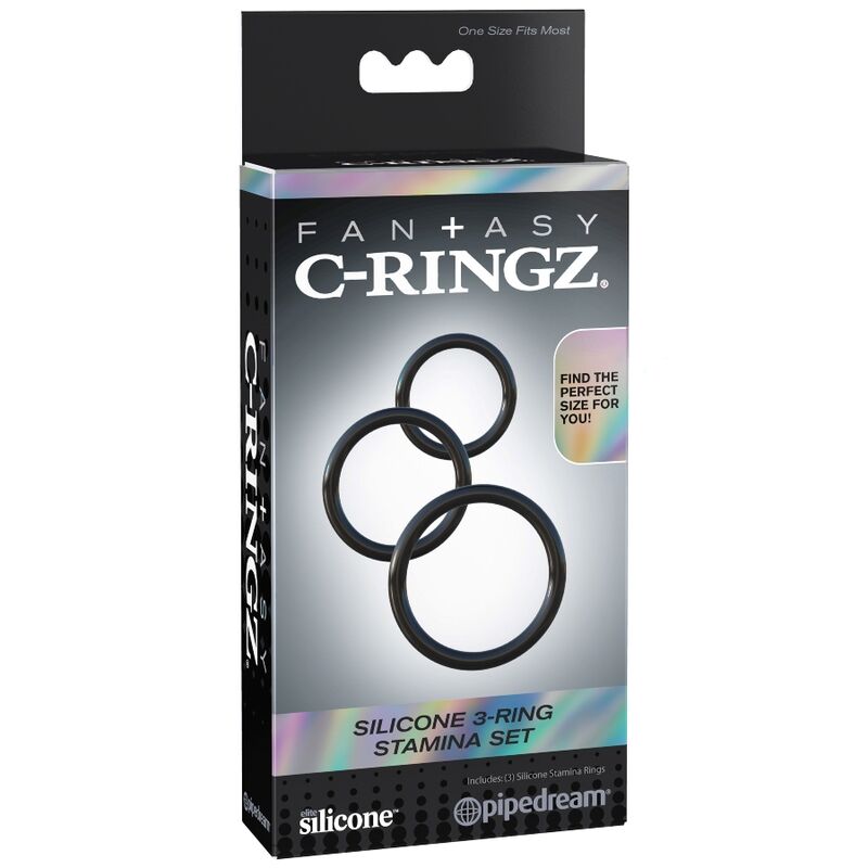 FANTASY C-RINGZ - SET RESISTENZA 3 ANELLI IN SILICONE