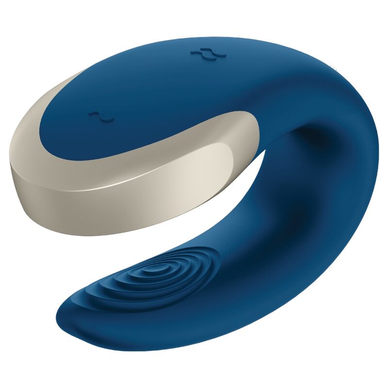 SATISFYER - VIBRATORE DOUBLE LOVE LUXURY PARTNER BLU