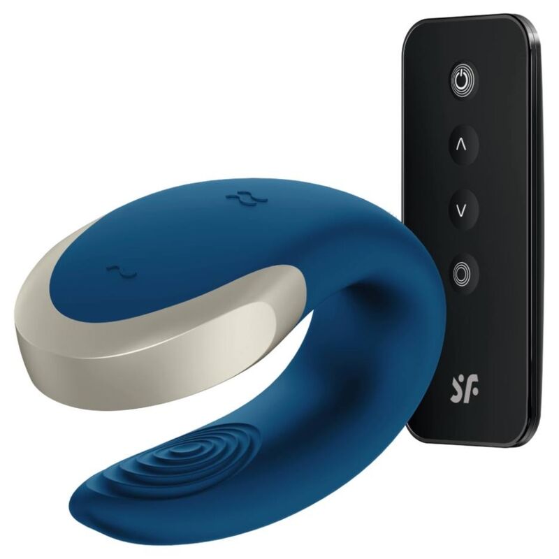 SATISFYER - VIBRATORE DOUBLE LOVE LUXURY PARTNER BLU