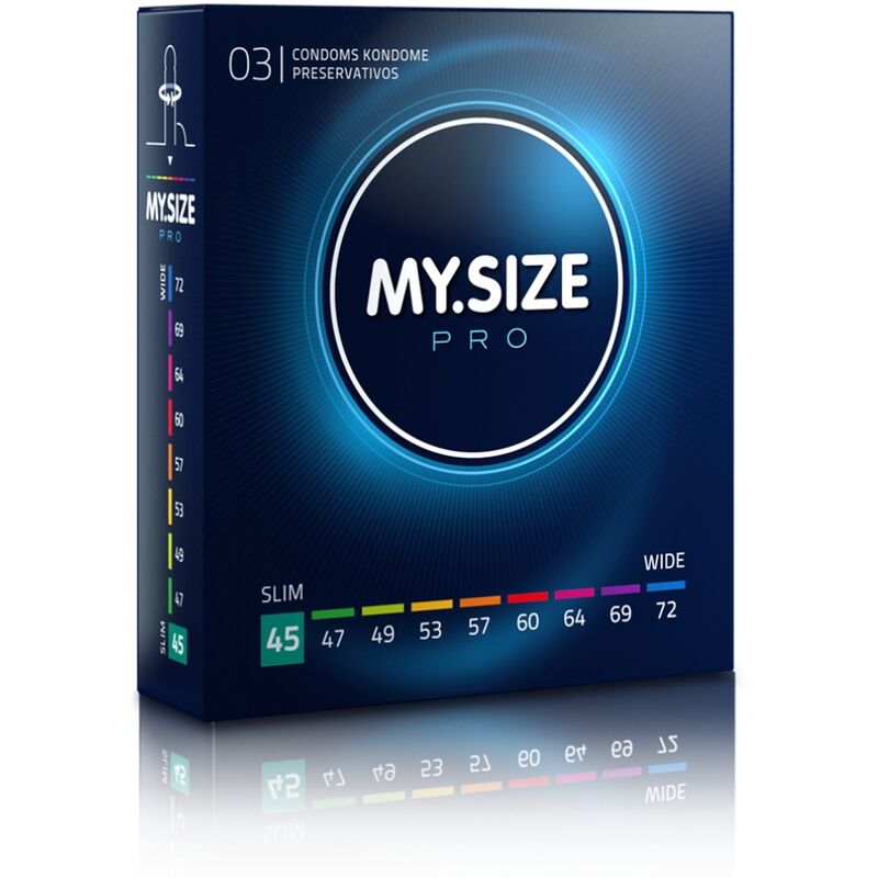 MI TALLA - CONDONES PRO 45 MM 3 UNIDADES