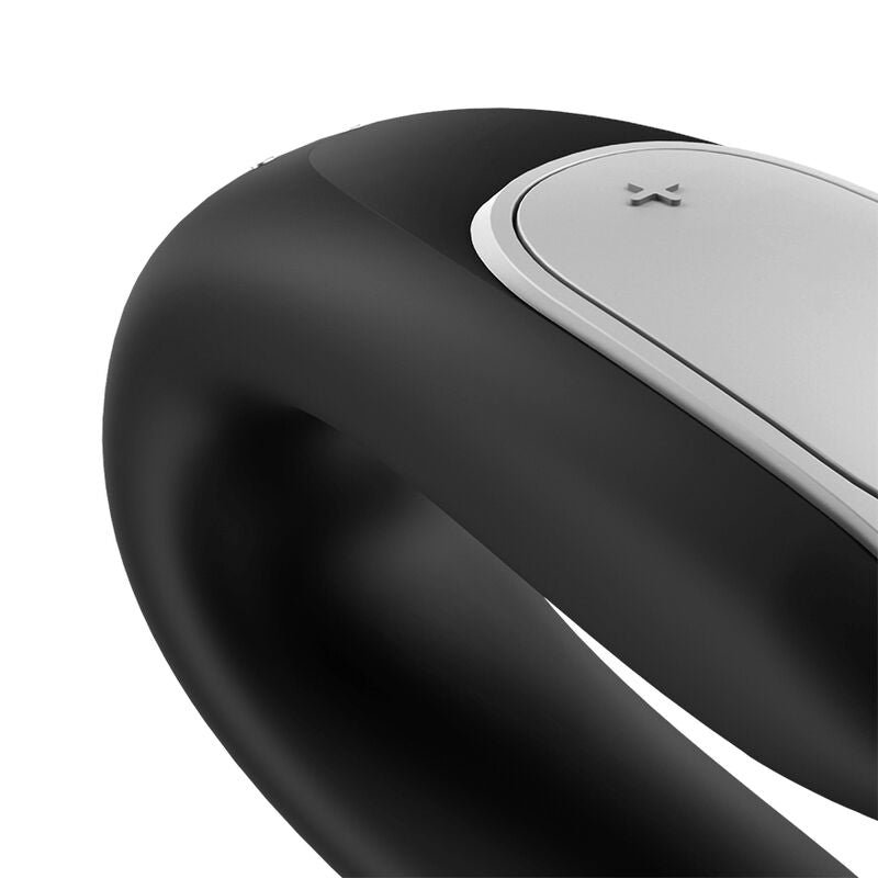 SATISFYER - VIBRATORE DOPPIO DIVERTENTE PER PARTNER NERO