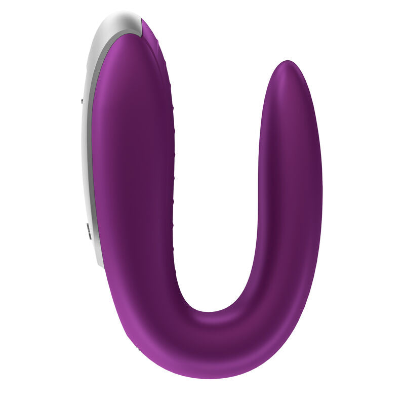 SATISFYER - VIBRATORE DOPPIO DIVERTIMENTO PER IL PARTNER VIOLA