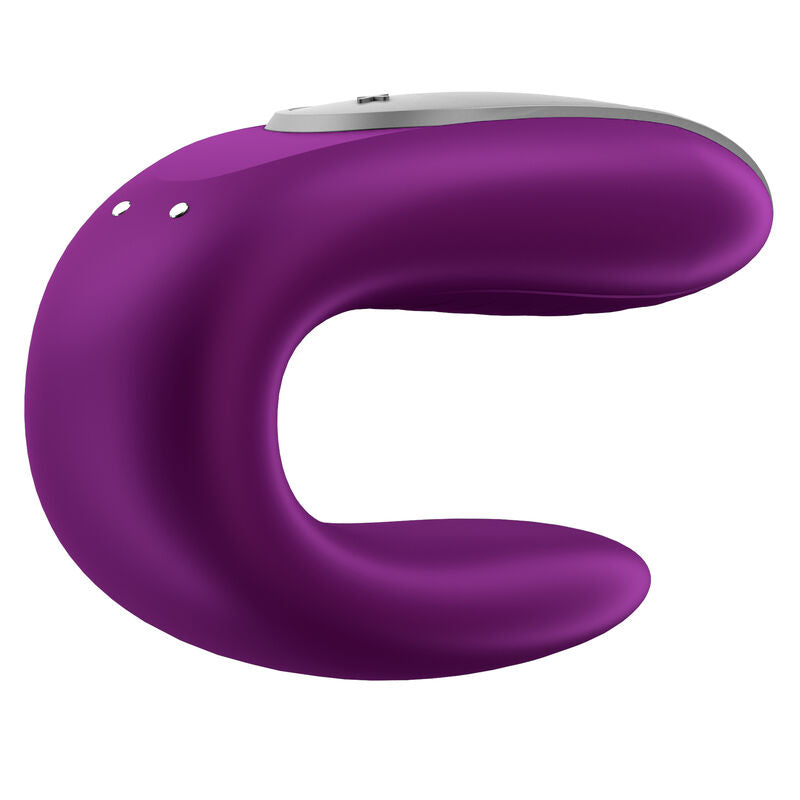 SATISFYER - VIBRATORE DOPPIO DIVERTIMENTO PER IL PARTNER VIOLA