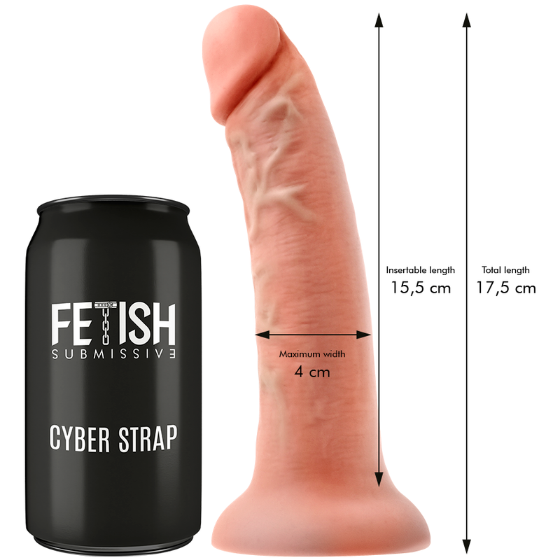 FETISH SUBMISSIVE CYBER STRAP - ARNÉS CON DILDO DE CONTROL REMOTO TECNOLOGÍA WATCHME S