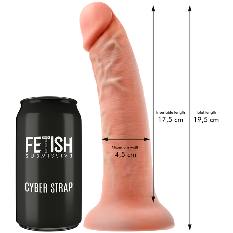 FETISH SUBMISSIVE CYBER STRAP - IMBRACATURA CON DILDO E TELECOMANDO A PROIETTILE WATCHME M TECHNOLOGY