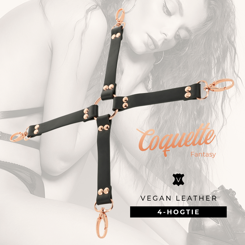 COQUETTE CHIC DESIRE - CORBATA DE CUERO VEGANO DE FANTASÍA