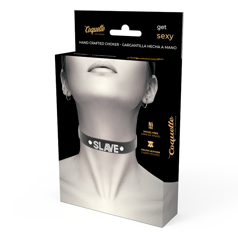 COQUETTE CHIC DESIRE - GARGANTA DE CUERO VEGANO SLAVE