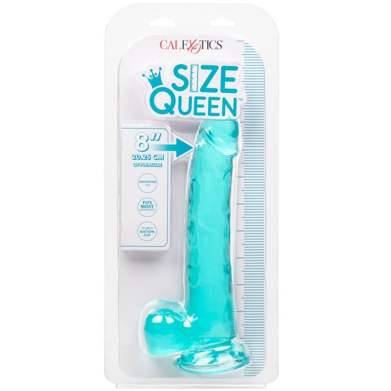 CALEXOTICS - DILDO TAGLIA QUEEN BLU 20,3 CM