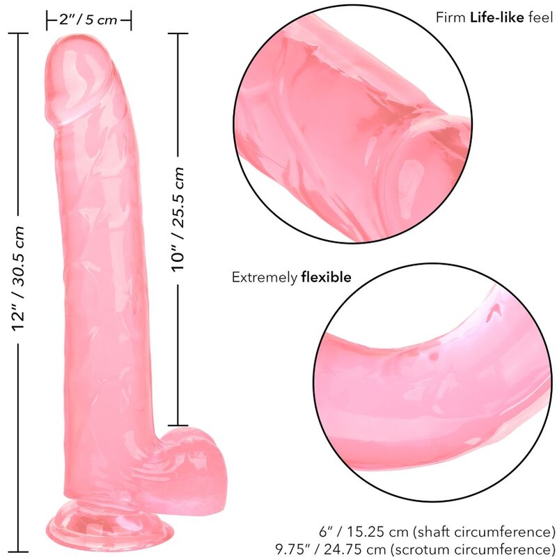 CALEXOTICS - DILDO TAGLIA QUEEN ROSA 25,5 CM