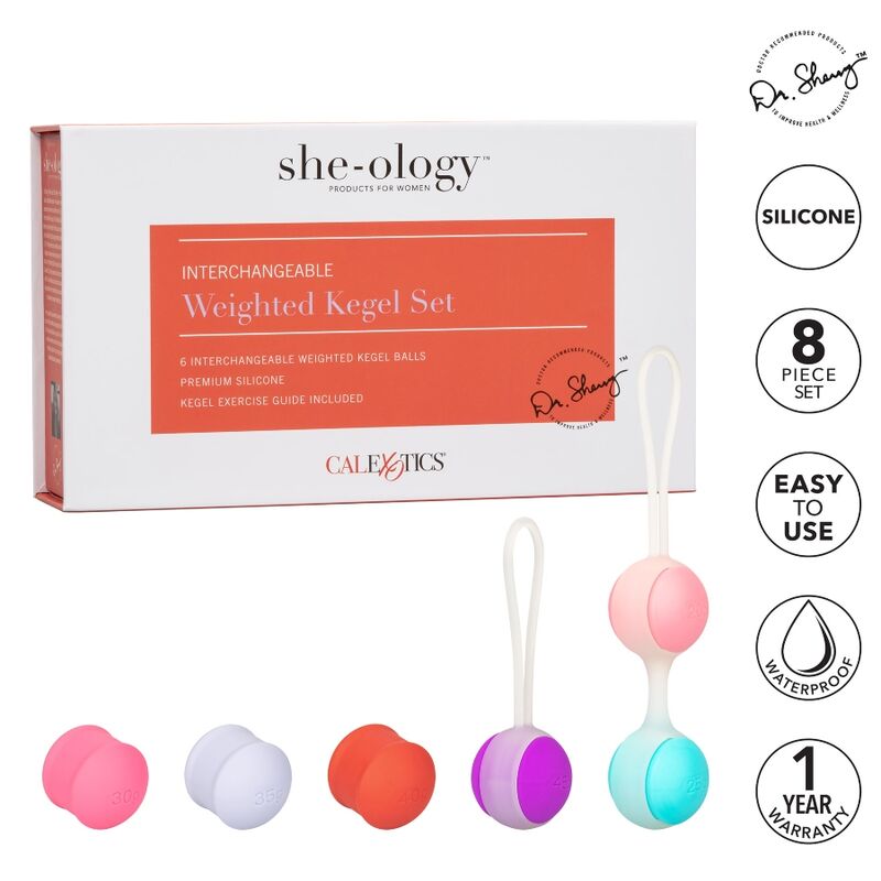 CALEXOTICS - SET SHE-OLOGY BOLAS KEGEL INTERCAMBIABILI