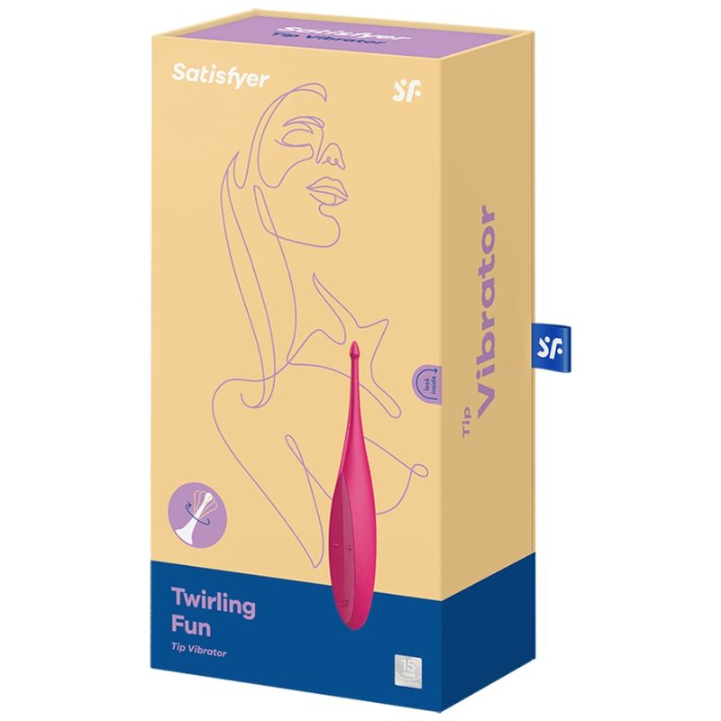 SATISFYER - VIBRATORE CON PUNTA ROTANTE E DIVERTENTE ROSA