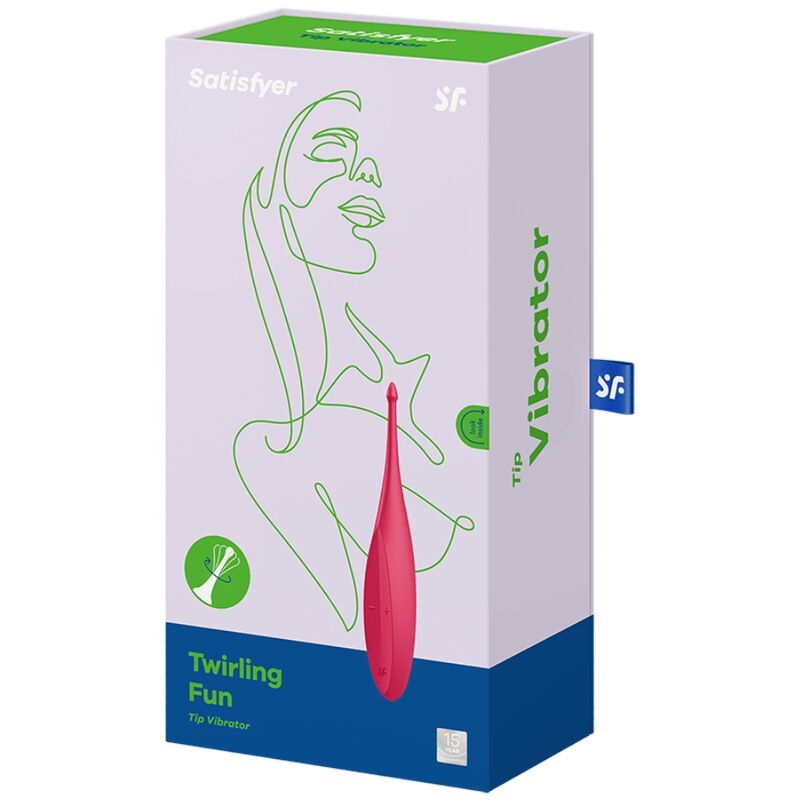 SATISFYER - VIBRATORE CON PUNTA ROTANTE E DIVERTENTE ROSSO