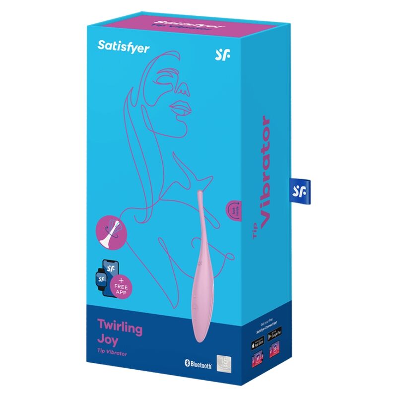 SATISFYER - VIBRATORE TWIRLING JOY CON PUNTA CLITORIDEA ROSA