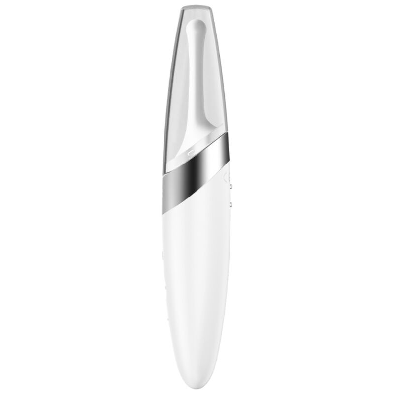SATISFYER - VIBRATORE PER LA PUNTA DEL CLITORIDE ROTANTE BIANCO
